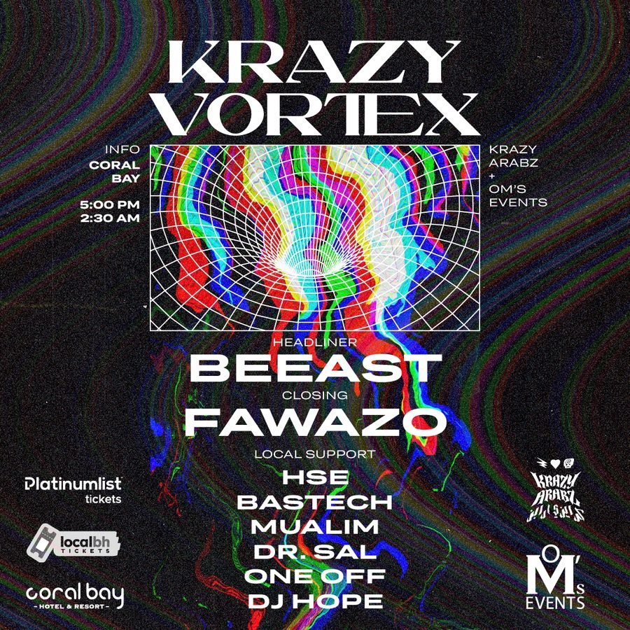 Krazy Arabz flyer — Krazy Vortex